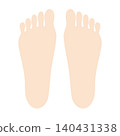 Illustration of the soles of the feet 140431338