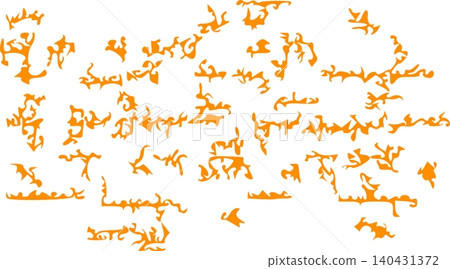 Abstract orange fire shapes on white, Isolated flame pattern graphics, Decorative fluid organic shapes collection, Silhouette design elements set, silhouettes of dog Abstract orange fire shapes on white, Isolated flame pattern graphics, Decorative fluid organic shapes collection, Silhouette design elements set, silhouettes of dog 140431372