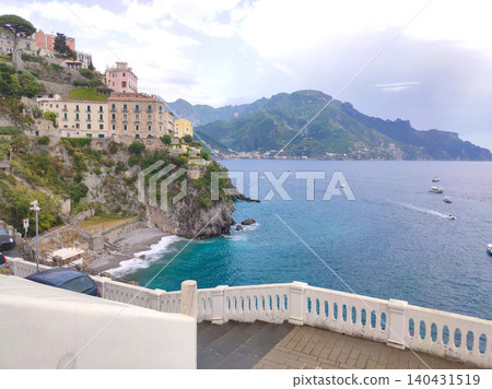 Atrani - Amalfi coast - Lido di Ravello beach Atrani - Amalfi coast - Lido di Ravello beach 140431519