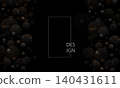 An exquisite composition with isolated circles 140431611