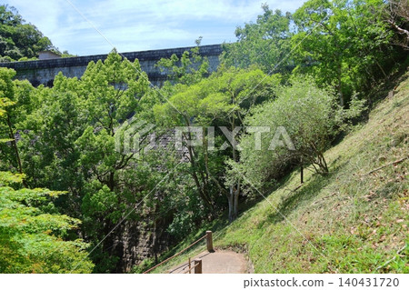 ◇布引瀑布「布引五本松堰（布引大壩：國家指定重要文化財產）及布引水庫」/神戶市中央區 140431720