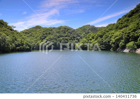 ◇布引瀑布「布引五本松堰（布引大壩：國家指定重要文化財產）及布引水庫」/神戶市中央區 140431736
