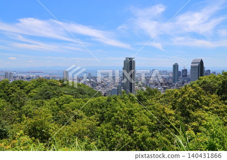 ◇Nunobiki Falls: "A panoramic view from the Miharashi Observation Deck" / One of Japan's three great sacred waterfalls [Chuo Ward, Kobe City] 140431866
