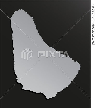 Map Barbados, template Caribbean outline country Map Barbados, template Caribbean outline country 140432362