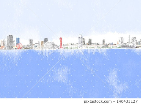 Kobe Landmark (Watercolor) Sea Kobe Landmark (Watercolor) Sea 140433127