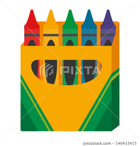 Colorful Crayons in a Pack Ready for Drawing and Creativity Colorful Crayons in a Pack Ready for Drawing and Creativity 140433415