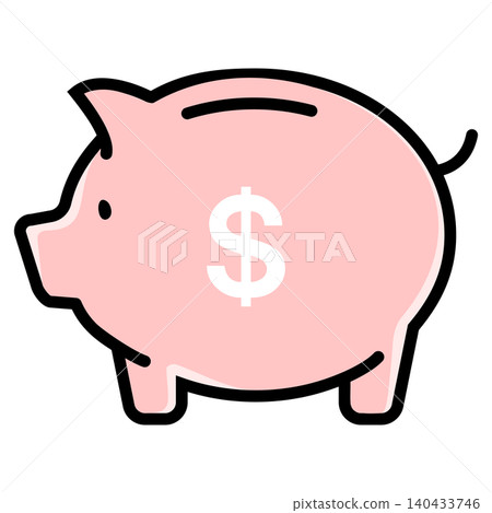 Cute pig money box 140433746