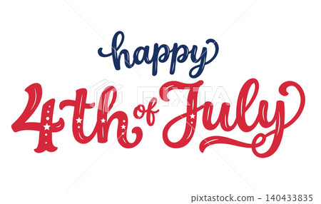 Celebration of Independence on the Fourth of July With Colorful Letters and Festive Design Celebration of Independence on the Fourth of July With Colorful Letters and Festive Design 140433835