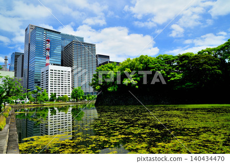 東京:皇宮大手護城河及其周邊建築 東京:皇宮大手護城河及其周邊建築 140434470