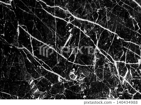 Marble black dark luxury tile ceramic abstract pattern cracks grunge wall texture background structure floor 140434988