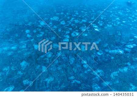 Frozen Lake Surface Ice Cold Winter Blue Background Abstract Texture Pattern Season Frozen Lake Surface Ice Cold Winter Blue Background Abstract Texture Pattern Season 140435031