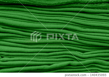 Green verdant clean cloth towels soft hygiene home object bathroom background material Green verdant clean cloth towels soft hygiene home object bathroom background material 140435093