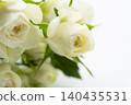 A bouquet of white roses 140435531