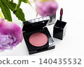 Pink flowers and cosmetics 140435532