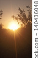 silhouette of tree on sunset 140436048