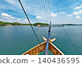 [A panoramic view of Ago Bay (from the Kashikojima España Cruise)] Ago-cho, Shima City, Mie Prefecture 140436595