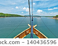 [A panoramic view of Ago Bay (from the Kashikojima España Cruise)] Ago-cho, Shima City, Mie Prefecture 140436596