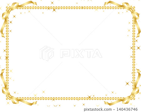 絲帶、珠子、淺 F、m1 金 絲帶、珠子、淺 F、m1 金 140436746