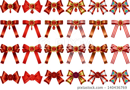 Ribbon, jewels, 10 red Ribbon, jewels, 10 red 140436769