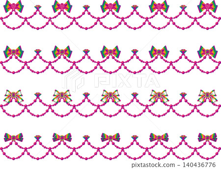 Ribbons, jewels, pearl scale lines, 22 rainbow poles Ribbons, jewels, pearl scale lines, 22 rainbow poles 140436776