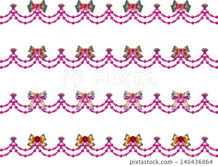 Ribbon, rhinestones, pearl semicircular line, 22 rainbow poles Ribbon, rhinestones, pearl semicircular line, 22 rainbow poles 140436864