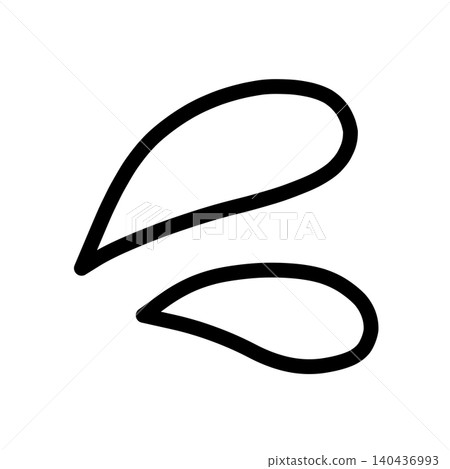 Sweat mark line art icon Sweat mark line art icon 140436993