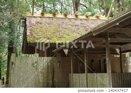 Ise Grand Shrine Inner Shrine, Sub-Shrine: Kazahinomigu Ise Grand Shrine Inner Shrine, Sub-Shrine: Kazahinomigu 140437417