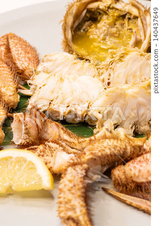 Delicious hairy crab from Hokkaido Delicious hairy crab from Hokkaido 140437649