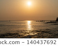 Sunset over the sea 140437692
