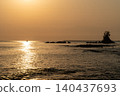 Sunset over the sea 140437693