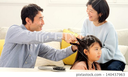 The image of tying your hair The image of tying your hair 140437963