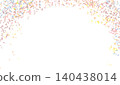 Colorful confetti frame 140438014