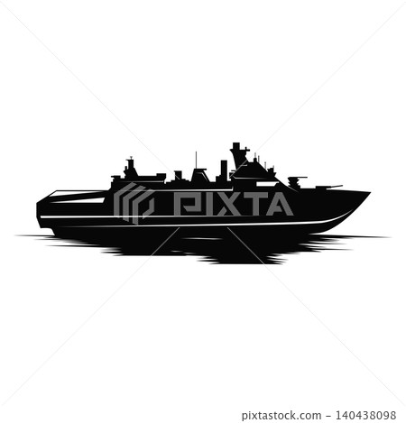 Ship Logo Design Illustration, Sailing Ship, Cargo Ship, Maritime Transportation Template 140438098
