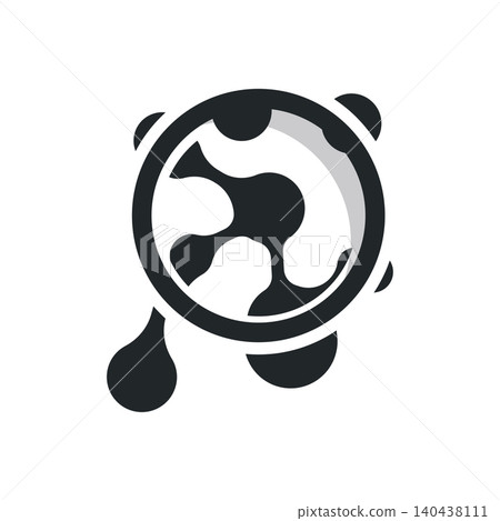 Technology Neuron Logo Design Template Premium Symbol of Atomic Structure of DNA and Molecules 140438111