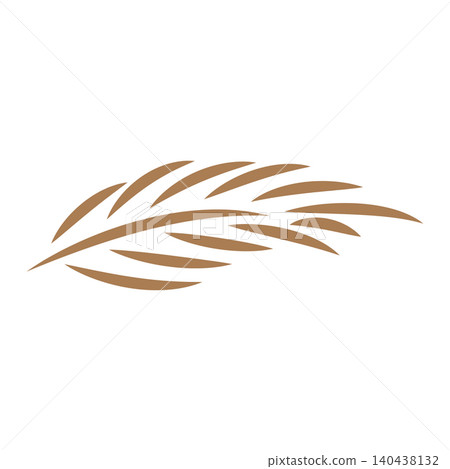 Palm leaf design with a simple, minimalist and elegant design concept, premium line symbol template design for brand Palm leaf design with a simple, minimalist and elegant design concept, premium line symbol template design for brand 140438132