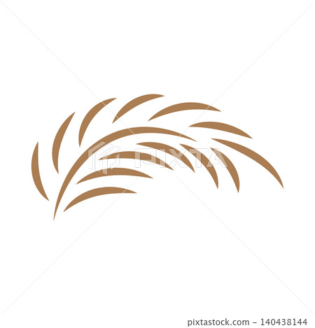 Palm leaf design with a simple, minimalist and elegant design concept, premium line symbol template design for brand Palm leaf design with a simple, minimalist and elegant design concept, premium line symbol template design for brand 140438144
