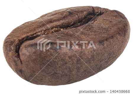 Coffee beans single isolated on white background 140438668