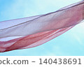 Fabric that stands out against the blue sky 140438691