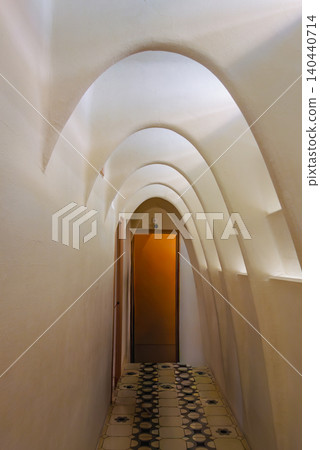 Spain, Gaudí, Casa Batlló passageway Spain, Gaudí, Casa Batlló passageway 140440714