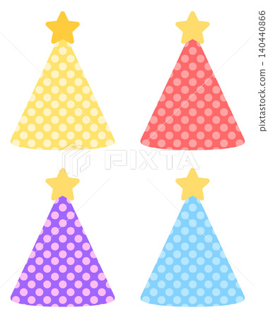 Party hat (polka dot) set Party hat (polka dot) set 140440866