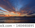 Sunset view of Mt. Fuji from Chigasaki Beach Sunset view of Mt. Fuji from Chigasaki Beach 140440895