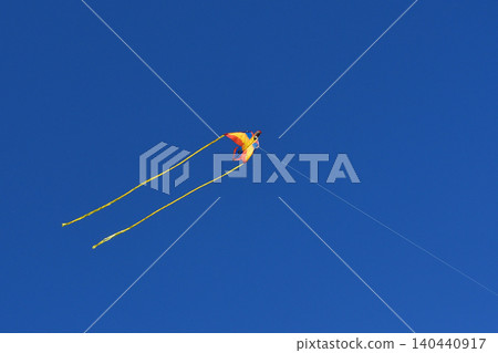Blue sky and kite Blue sky and kite 140440917