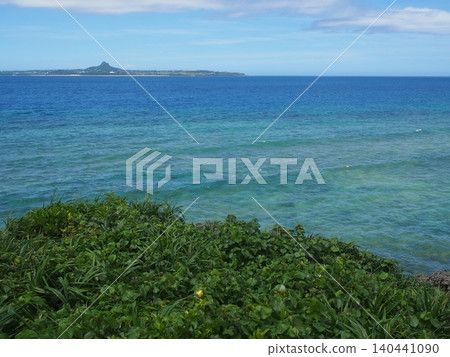 A view of Okinawa's Yanbaru region overlooking Iejima's Tacchu mountain. A view of Okinawa's Yanbaru region overlooking Iejima's Tacchu mountain. 140441090
