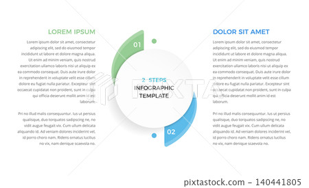 Two Steps Cycle Infographic Template Two Steps Cycle Infographic Template 140441805