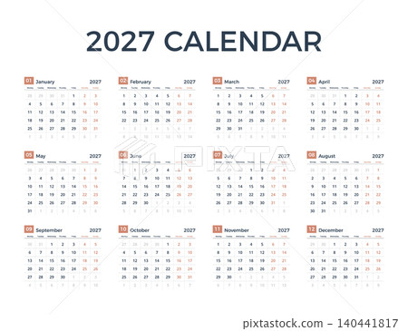 2027 Year Calendar 2027 Year Calendar 140441817
