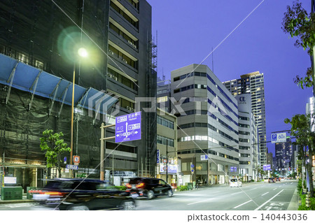 Osaka night view, Nishihonmachi, Yotsubashi-suji, Osaka City, Osaka Prefecture Osaka night view, Nishihonmachi, Yotsubashi-suji, Osaka City, Osaka Prefecture 140443036