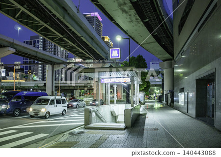 大阪夜景,大阪地鐵本町站,大阪市,大阪府 大阪夜景,大阪地鐵本町站,大阪市,大阪府 140443088