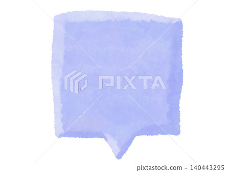 A square speech bubble drawn with crayons. A light blue frame. A square speech bubble drawn with crayons. A light blue frame. 140443295