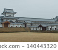 The Hishiyagura and Gojukkengaya, reconstructed buildings towering over Kanazawa Castle Park (Kanazawa City, Ishikawa Prefecture) 140443320