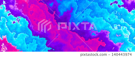 Abstract vibrant watercolor background. Neon cyan, magenta, and purple fluid texture. Abstract vibrant watercolor background. Neon cyan, magenta, and purple fluid texture. 140443974